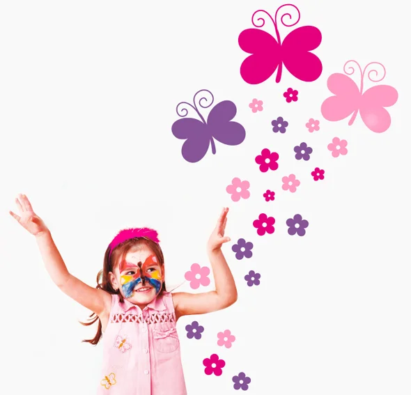 Vinilo butterflowers