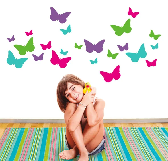 Vinilo butterfly garden