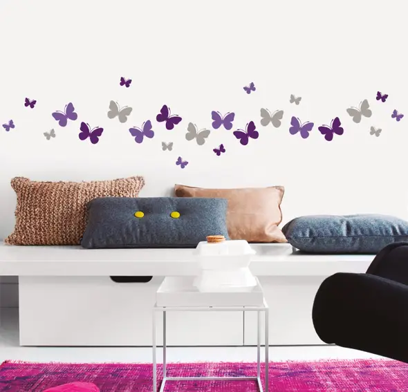 Vinilo color butterflies