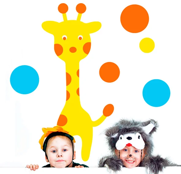Vinilo happy giraffe