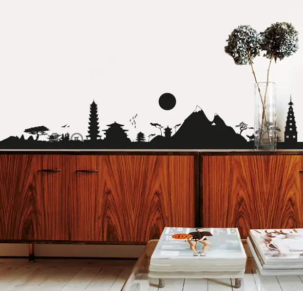 Vinilo japanese skyline