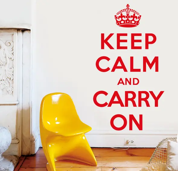 Vinilo keep calm 1