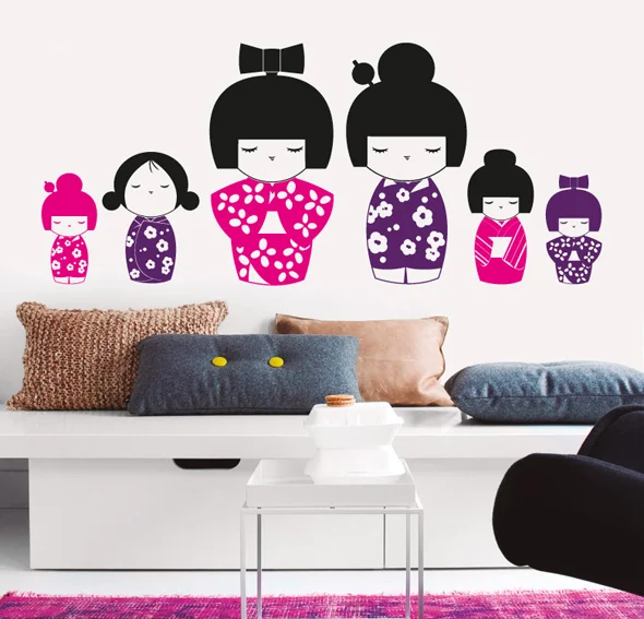 Vinilo kokeshi dolls