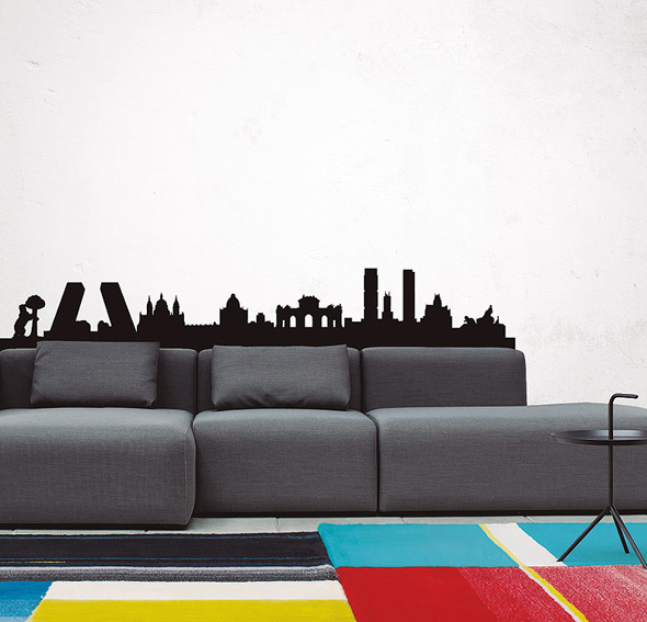 Vinilo madrid skyline xl