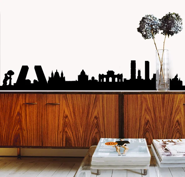 Vinilo madrid skyline