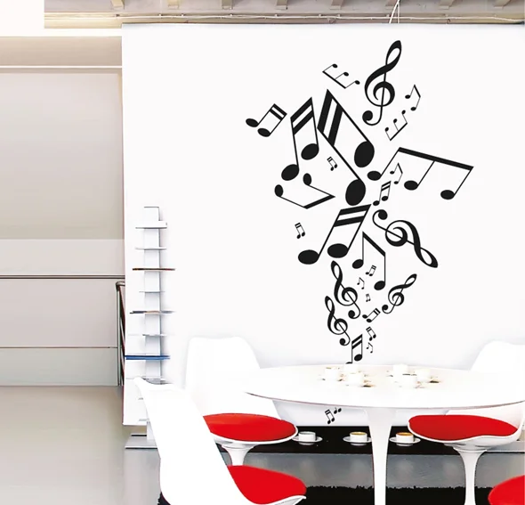 Vinilo musical notes