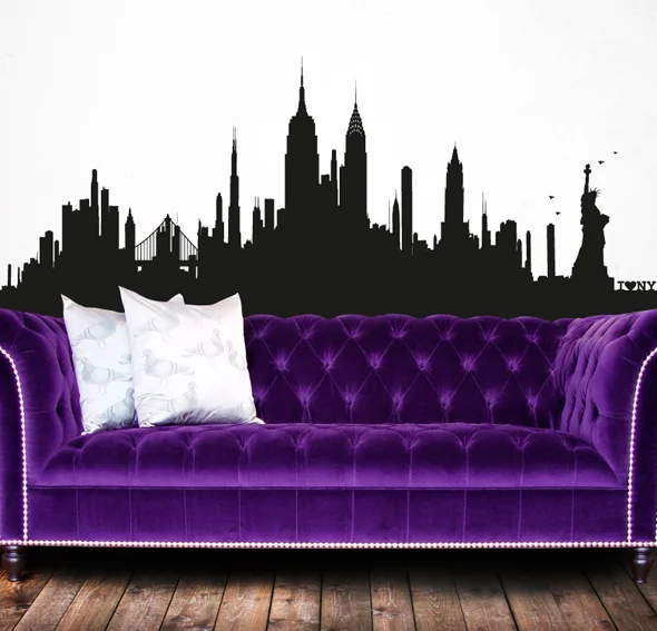 Vinilo new york skyline XL