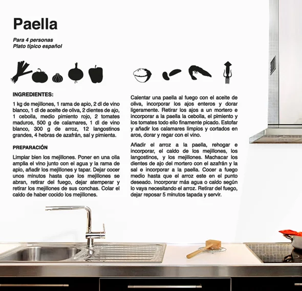 Vinilo paella