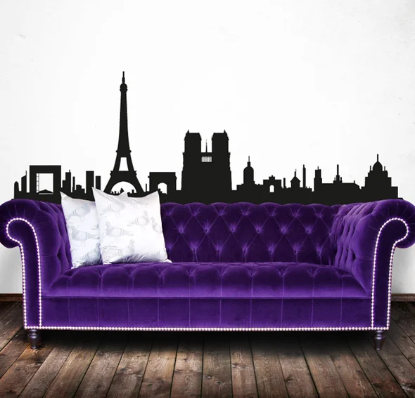 Vinilo paris skyline XL