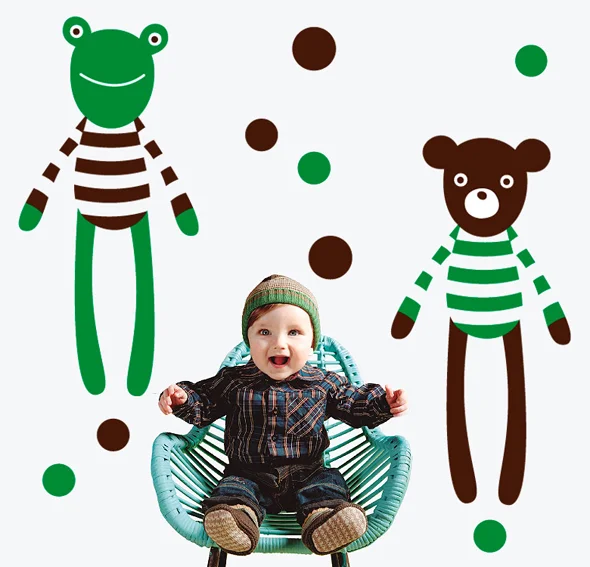 Vinilo the frog y the bear