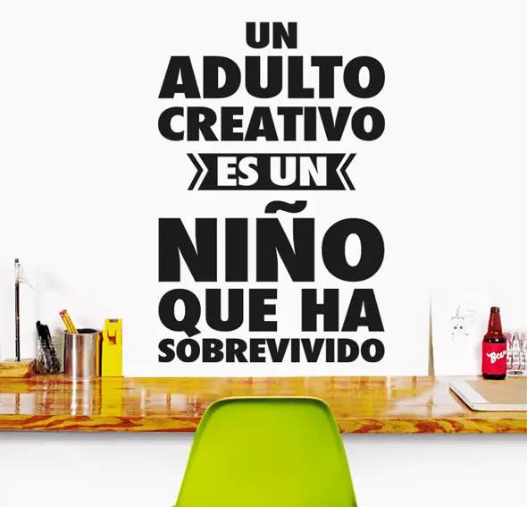 Vinilo un adulto creativo