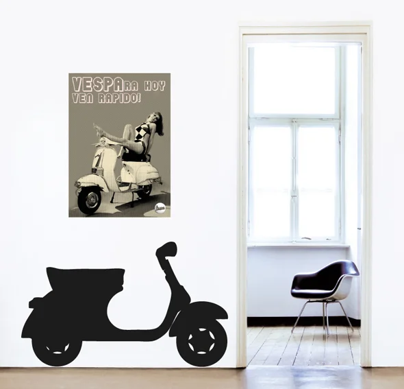 Vinilo vintage moto