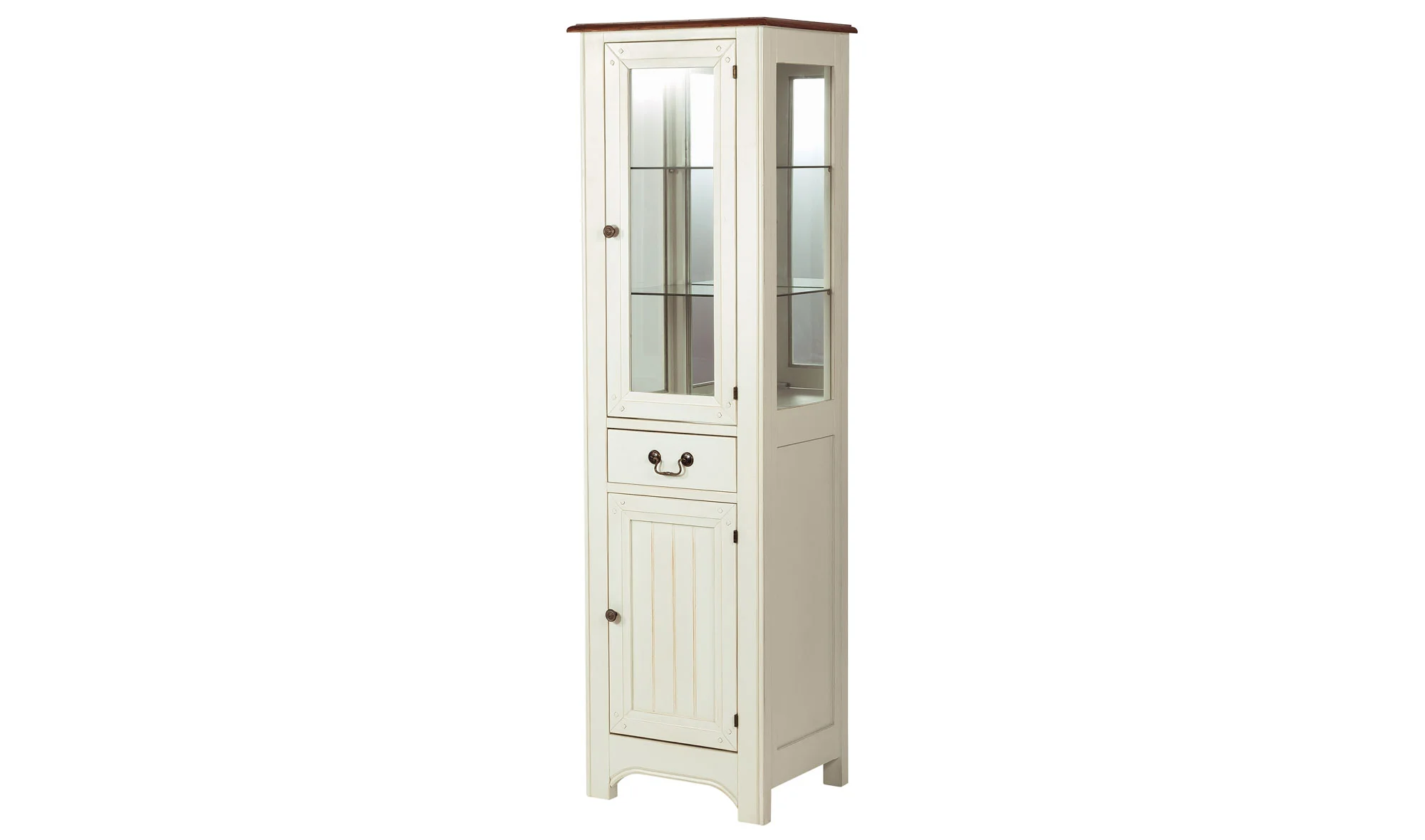Vitrina 2 puertas 1 cajón vintage Sucres