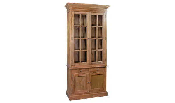 Vitrina 4 puertas 2 cajones colonial Hakka