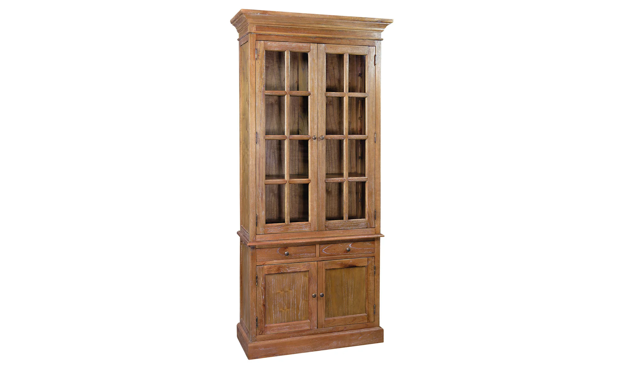 Vitrina 4 puertas 2 cajones colonial Hakka