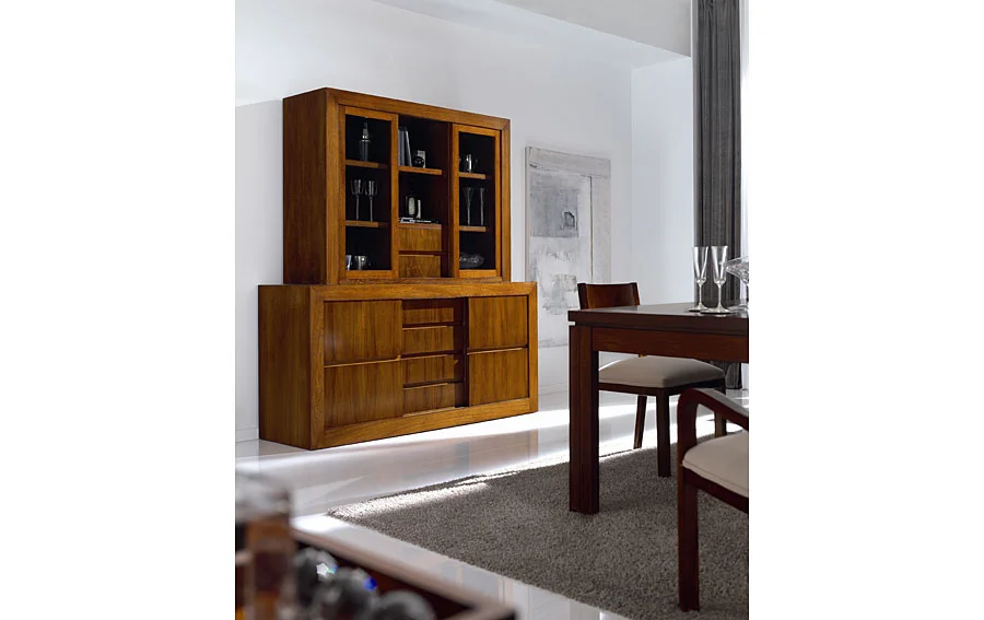 Vitrina de madera Clásica
