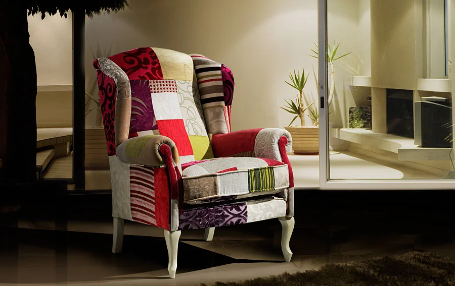 Orejero Patchwork Fresa y Morado