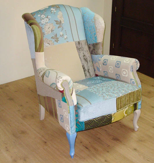 Orejero Patchwork Turquesa