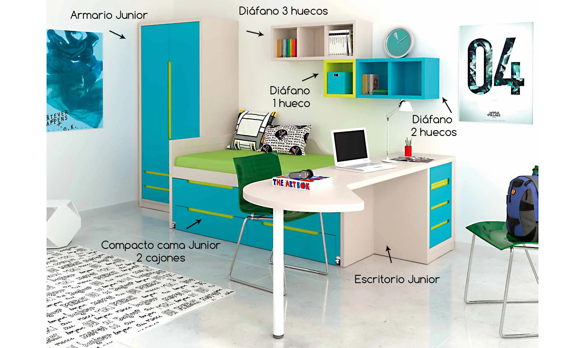 Habitación juvenil Junior