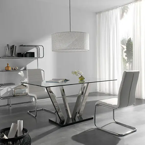 Mesa Rectangular de cristal templado III