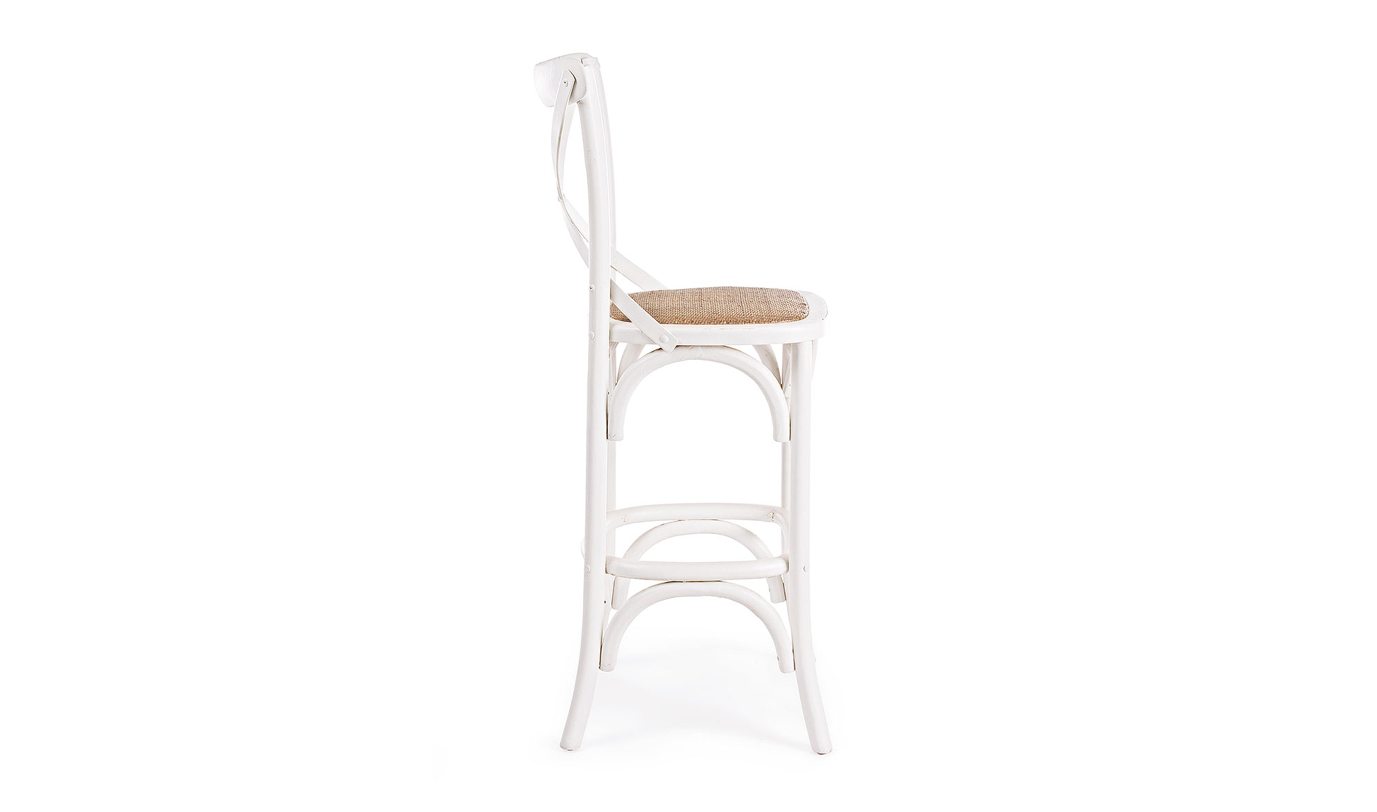 Taburete vintage cross blanco