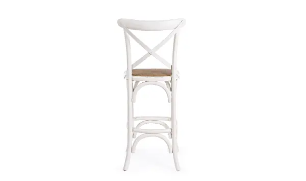 Taburete vintage cross blanco
