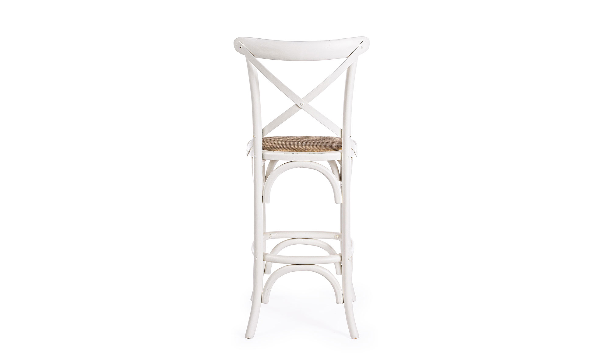 Taburete vintage cross blanco
