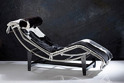 Chaise Longue piel de vaca natural