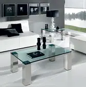 Mesa de centro y cristal Visión