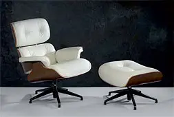 Sillón Relax con escabel Blanco