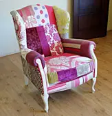 Orejero Patchwork Violeta