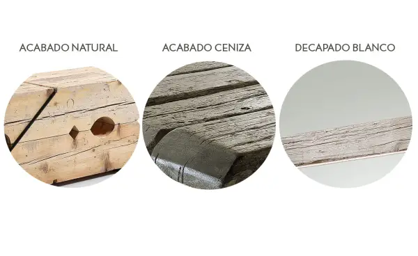 Pinza de madera centenaria reciclada