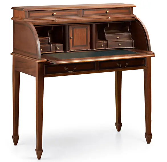 Bureau grande con persiana y bandeja Vintage