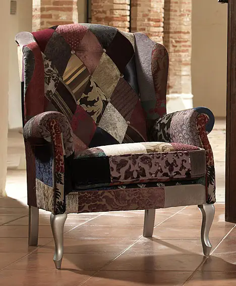 Orejero Patchwork Granate