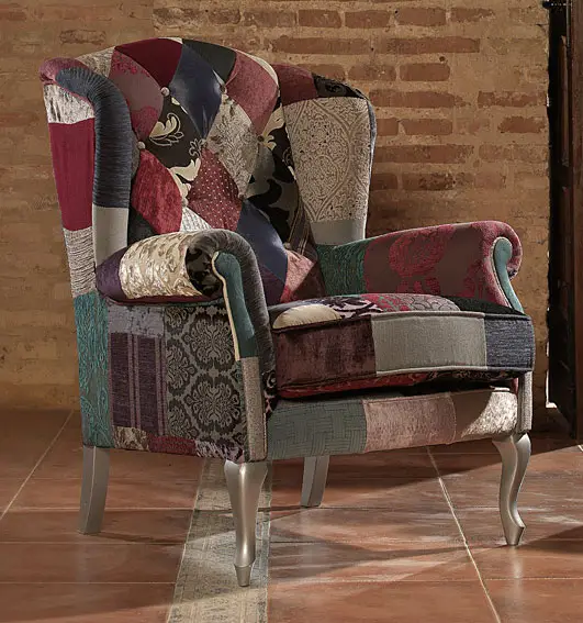 Orejero Patchwork Granate