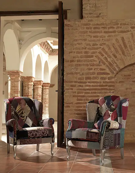 Orejero Patchwork Granate