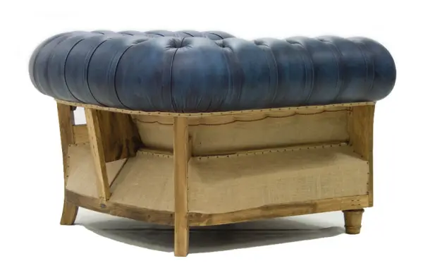 Sillón azul chesterfield Chesire