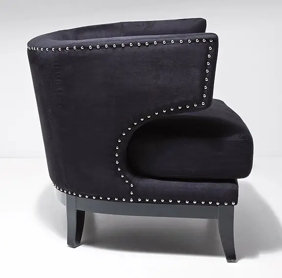 Butaca Vintage Negra Art Deco