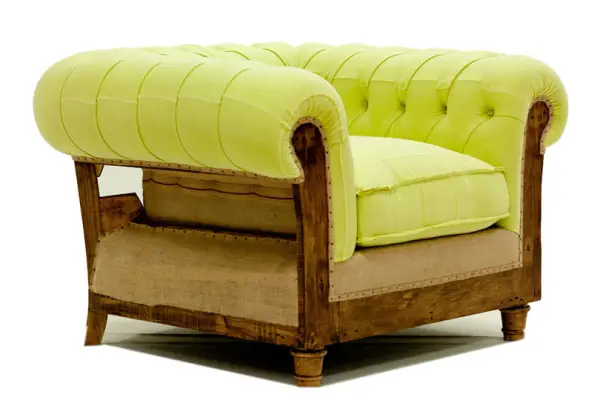 Sillón verde chesterfield Chesire
