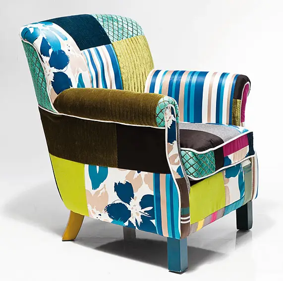 Butaca Vintage Patchwork Stripes