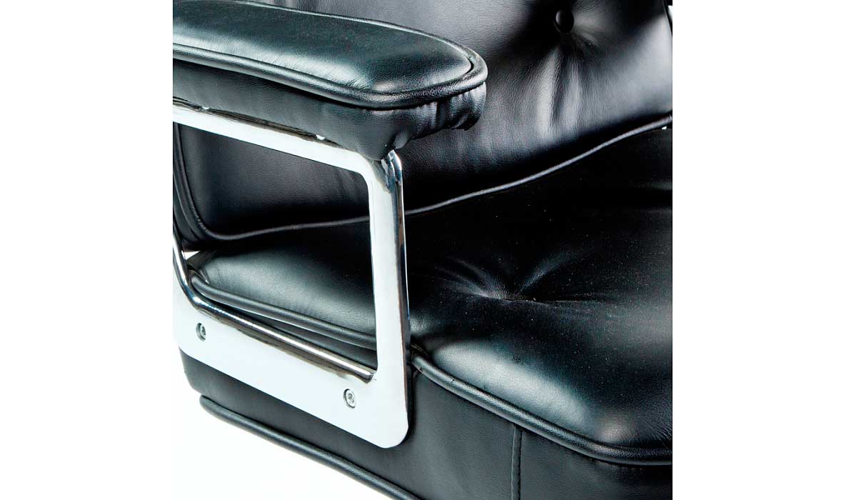 Silla de despacho regulable piel metal