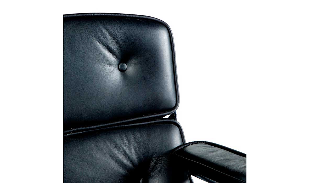 Silla de despacho regulable piel metal