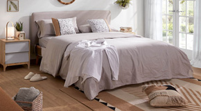 Cabecero desenfundable beige Dyla Kave Home Cabecero desenfundable beige Dyla Kave Home