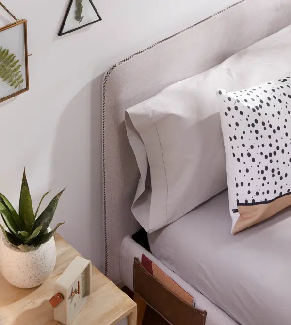 Cabecero desenfundable beige Dyla