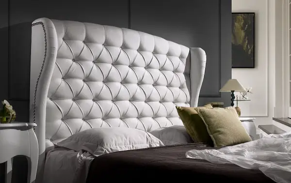 Cabecero Piel Vintage Sibarity Blanco