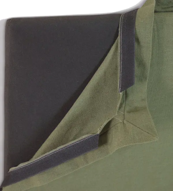 Cabecero tapizado desenfundable verde Tanit