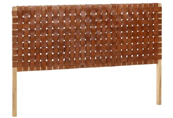 Cabecero madera maciza y piel Calixta