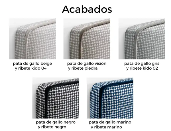 Cabecero pata de gallo Baldo