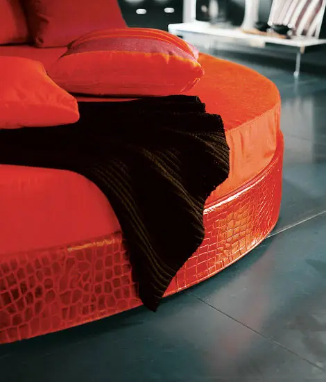 Cama redonda piel loft