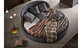 Cama redonda tapizada Firenze Cama redonda tapizada Firenze